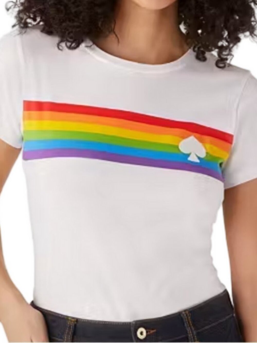 Kate Spade Rainbow T-shirt Sz Small Women's